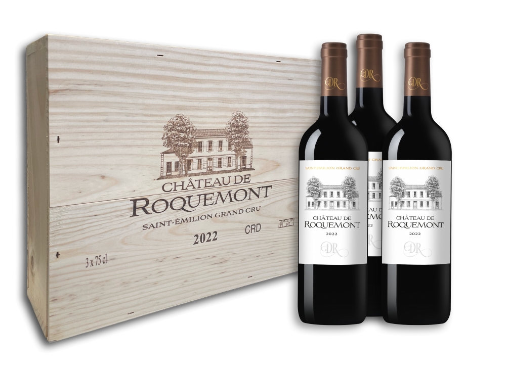 Caisse de 3 Bouteilles Château de Roquemont Saint-Émilion Grand Cru