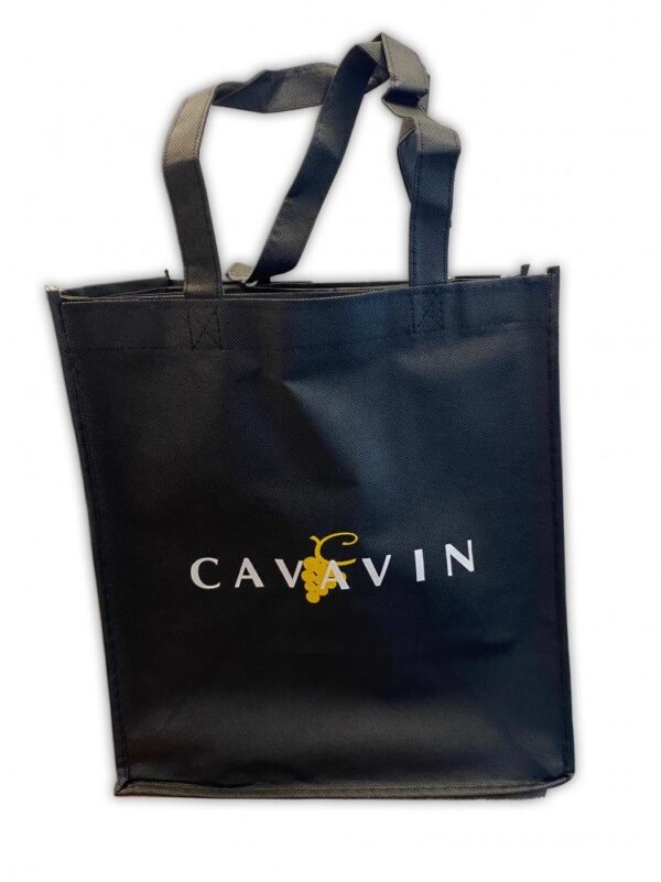 Sac 6 Bouteilles Tissus Noir