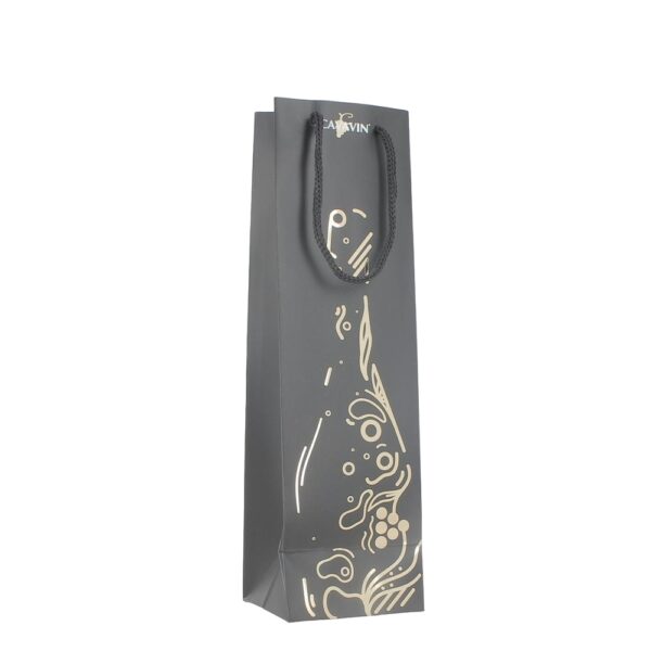 Sac de Luxe 1 Bouteille Doré/Noir