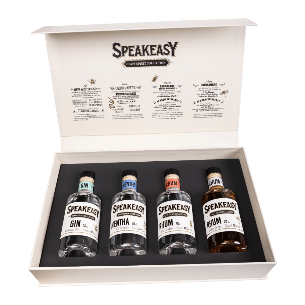 COFFRET DECOUVERTE SPEAKEASY 4X20CL