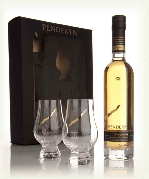 COFFRET WHISKY PENDERYN MADEIRA +2 VERRES